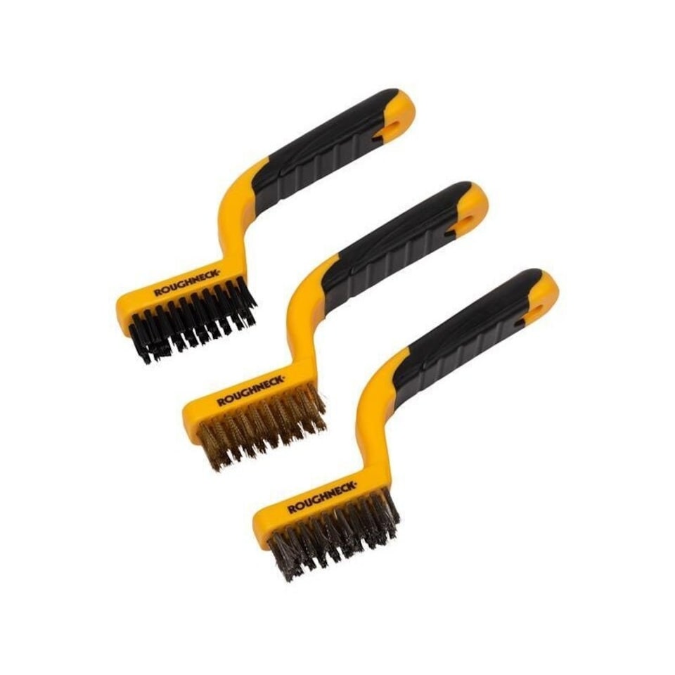Roughneck Narrow Brush Set 3 Piece - Multi Colour - One Size | Multi