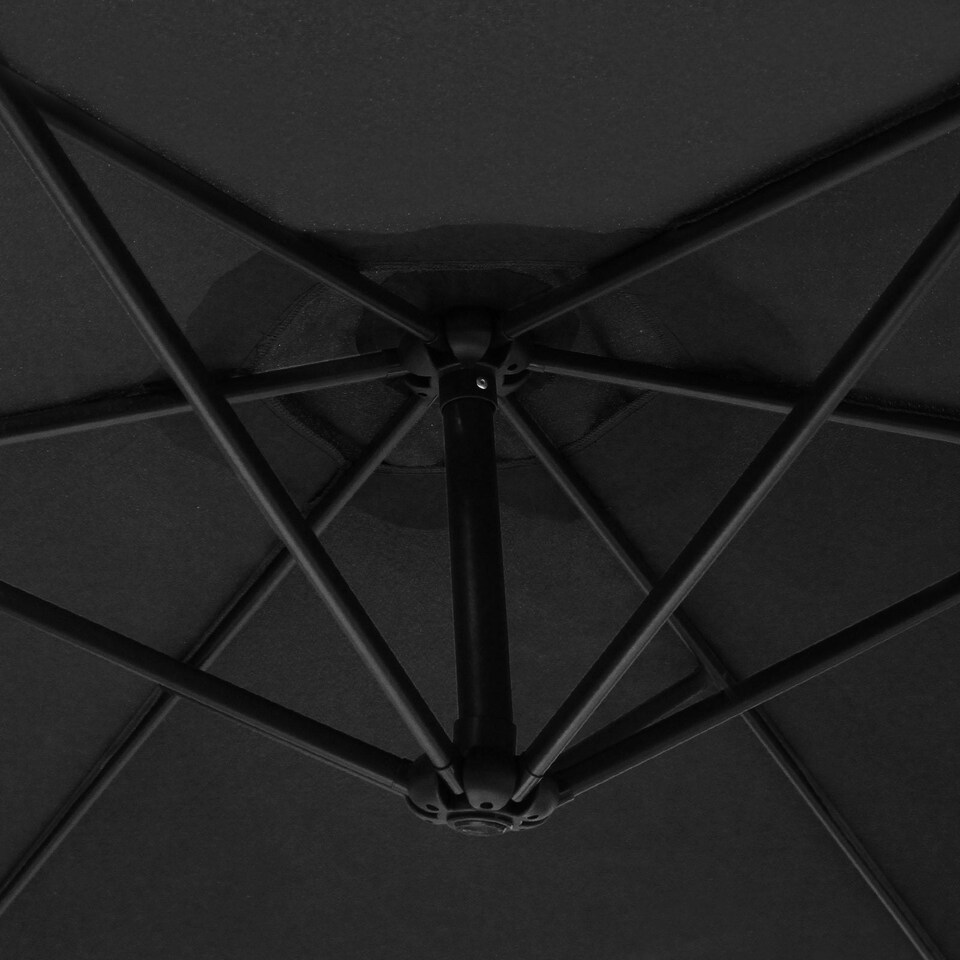 image 1 of Black Cantilever Parasol & Square Base