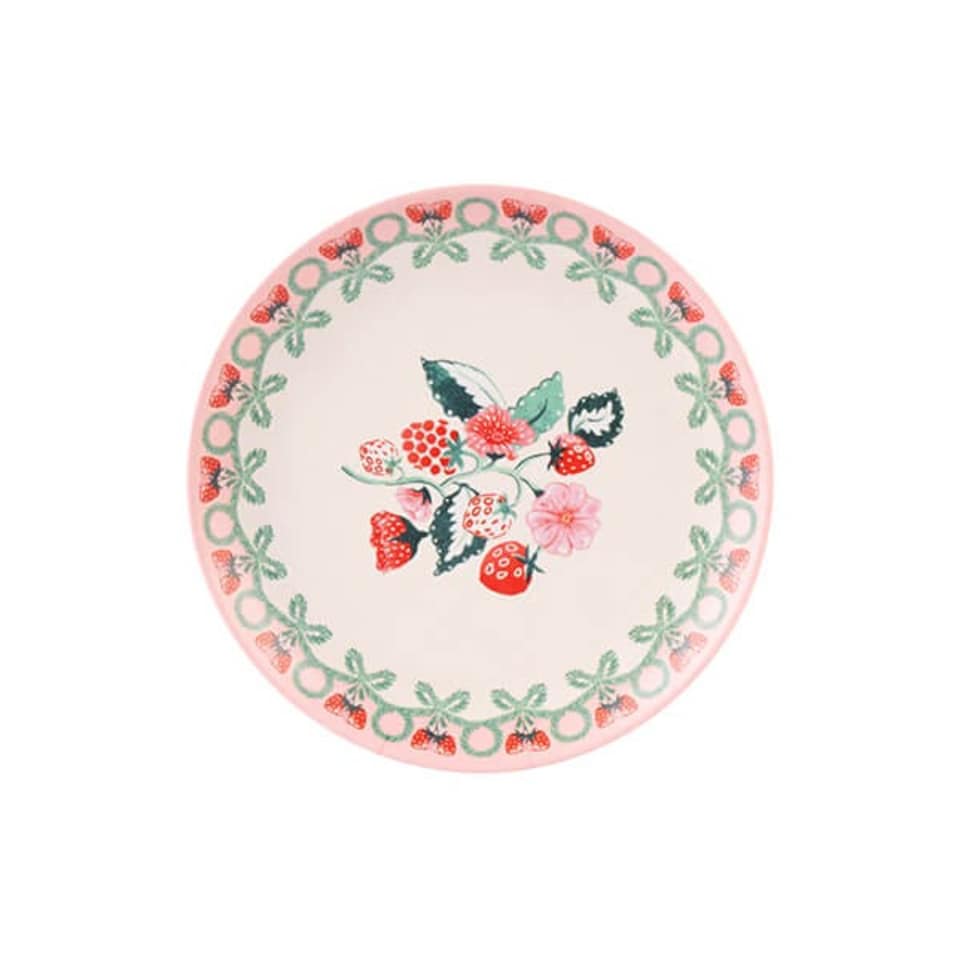 image 1 of Cath Kidston Raspberry Set of 4 Melamine Side Plates