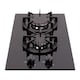 image 1 of SIA BGH30BL 30cm Black Gas On Glass Domino Hob