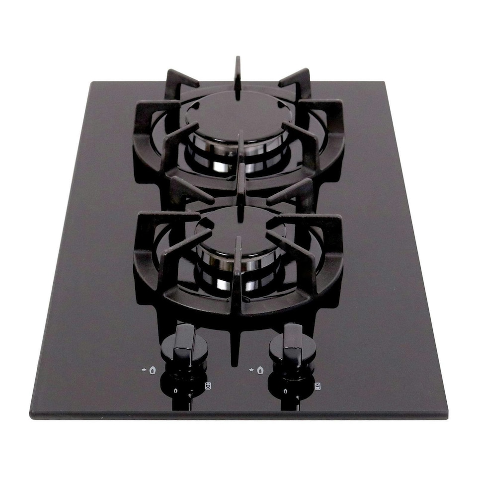 image 1 of SIA BGH30BL 30cm Black Gas On Glass Domino Hob