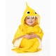 image 5 of Baby Shark Childrens/Kids Repeat Print Hooded Towel - Yellow/White - One Size