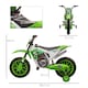 image 5 of HOMCOM Kids Electric Motorbike, 12V Battery Powered Kids Motorbike for Boys and Girls with Training Wheels, Start-up Button, Pedal, for Ages 3-5 Years - Green