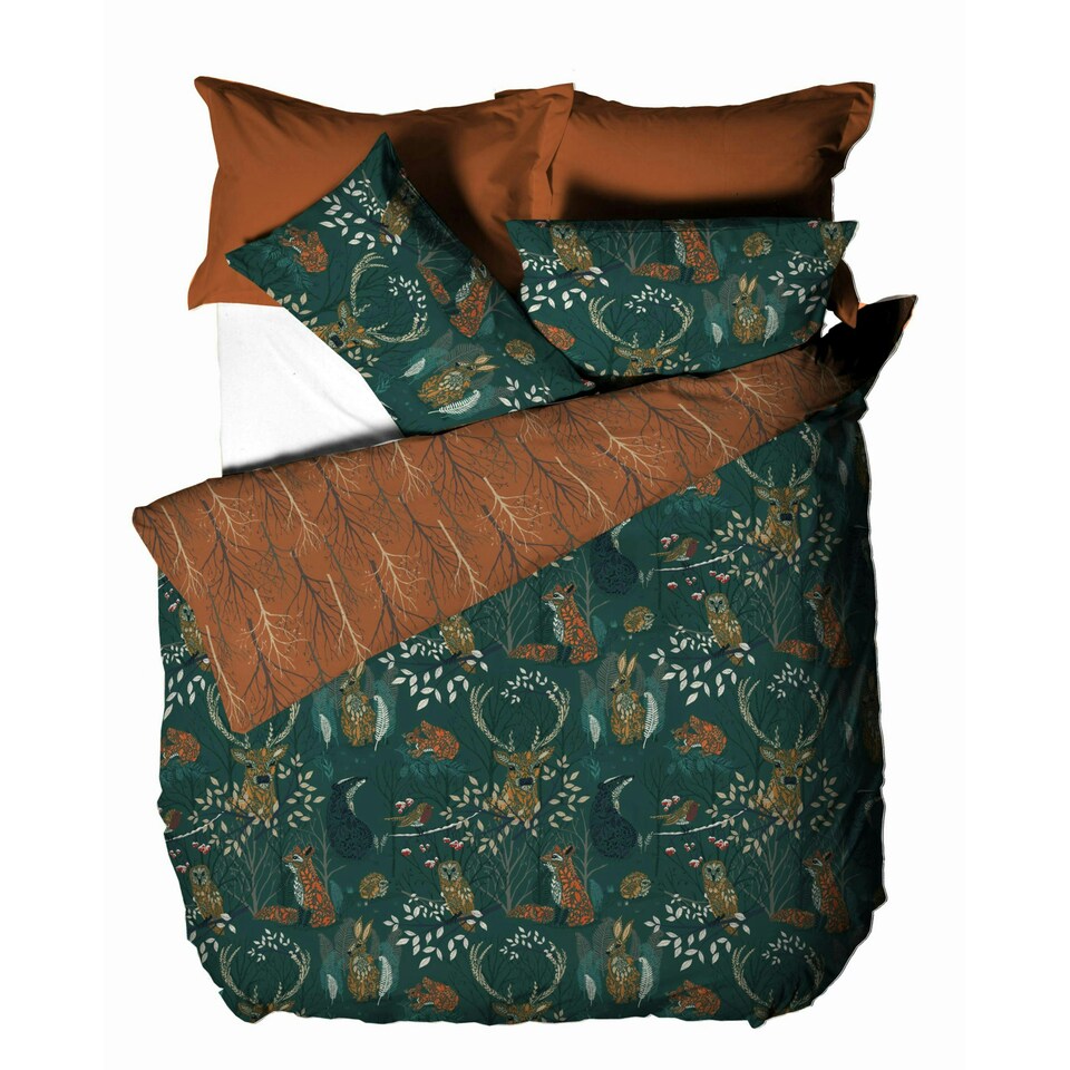 image 1 of furn. Forest Fauna Woodland Super King Duvet Cover Set
