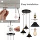 image 7 of Emitto Pendant Light 3 Lights Height Adjustable Vintage Ceiling Light Black