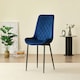 image 7 of New York Dining Table with 4 Amelia Velvet Chairs Grey