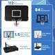 image 4 of COSTWAY Adjustable Portable Basketball Hoop Goal System Black | Standard