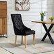 image 3 of Ravenna Velvet Dining Chairs - Set of 2 - Black