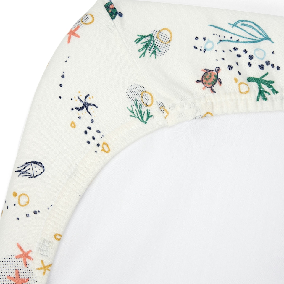 image 1 of Tutti Bambini Cot Bed Fitted Sheets 2pk - Our Planet