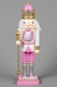 image 10 of 25cm Pink Wooden Nutcrackers Soldiers King Drummer Christmas Ornament 4pcs Set