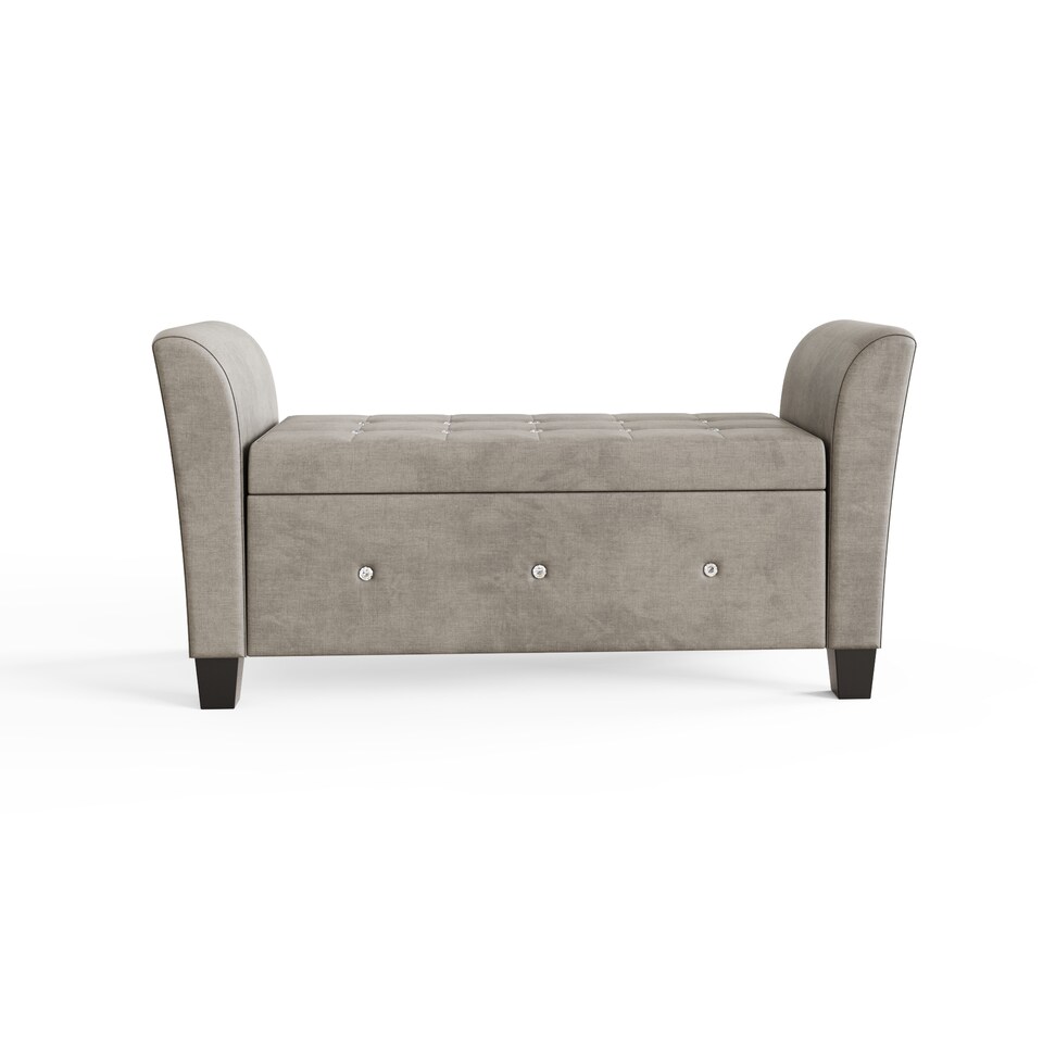 image 1 of Verona Diamante Window Seat | Grey | Silver