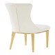 image 5 of Interiors by Premier White Dining Chair, Comfortable Leather Desk Chair, Backrest Dining chair, Faux White Leather