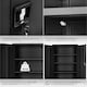 image 5 of Filing Cabinet - 4 adjustable shelves, lockable, 140 x 90 x 40 cm | Black | black | 40 x 90 x 140 cm | 1