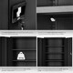 image 5 of Filing Cabinet - 4 adjustable shelves, lockable, 140 x 90 x 40 cm | Black | black | 40 x 90 x 140 cm | 1