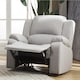 image 2 of Marldon Manual Reclining Armchair - Light Grey