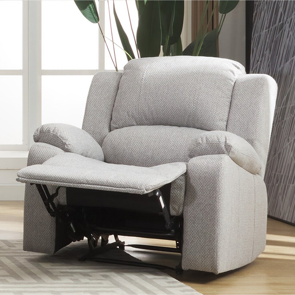 image 1 of Marldon Manual Reclining Armchair - Light Grey