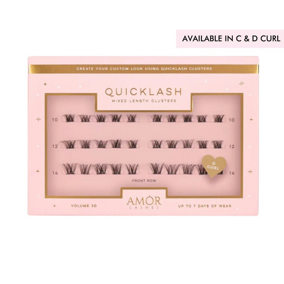 image 1 of House Of Amor - Eyelash Extensions - Mixed Length Clusters - Front Row - Volume D Curl -