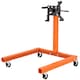 image 1 of HOMCOM Engine Stand, 570 kg Rotating Engine Stand with 360 Degree Adjustable Head, 4 Mounting Arms, Heavy Duty Steel Support, Universal Wheels for Garage Workshop Auto Repair, Orange