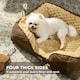 image 4 of PawHut Dog Bed Calming Pet Bed Dog Mattress for Small Dogs - Brown