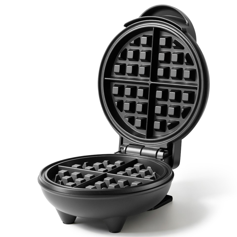 image 1 of Vonshef Mini Waffle Maker with 12.5cm Non Stick Plates 600W