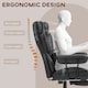 image 4 of HOMCOM Office Chair, Ergonomic Desk Chair with Foot Rest, Black Black