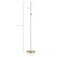 image 5 of HOMCOM 3Light Tree Floor Lamps for Living Room, Modern Standing Lamp for Bedroom with Globe Lampshade, Steel Base, Bulb not Included, Gold Tone