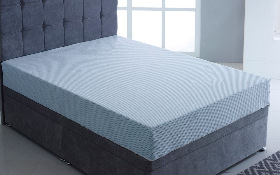 image 1 of Visco Therapy 14cm Deep Thrive Kids Foam Waterproof Mattress for Easy Care Comfort | Blue | Blue | Single | 1