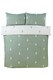image 3 of Fir Microfibre Reversible Duvet Cover Set with Pillowcase | Green | Single