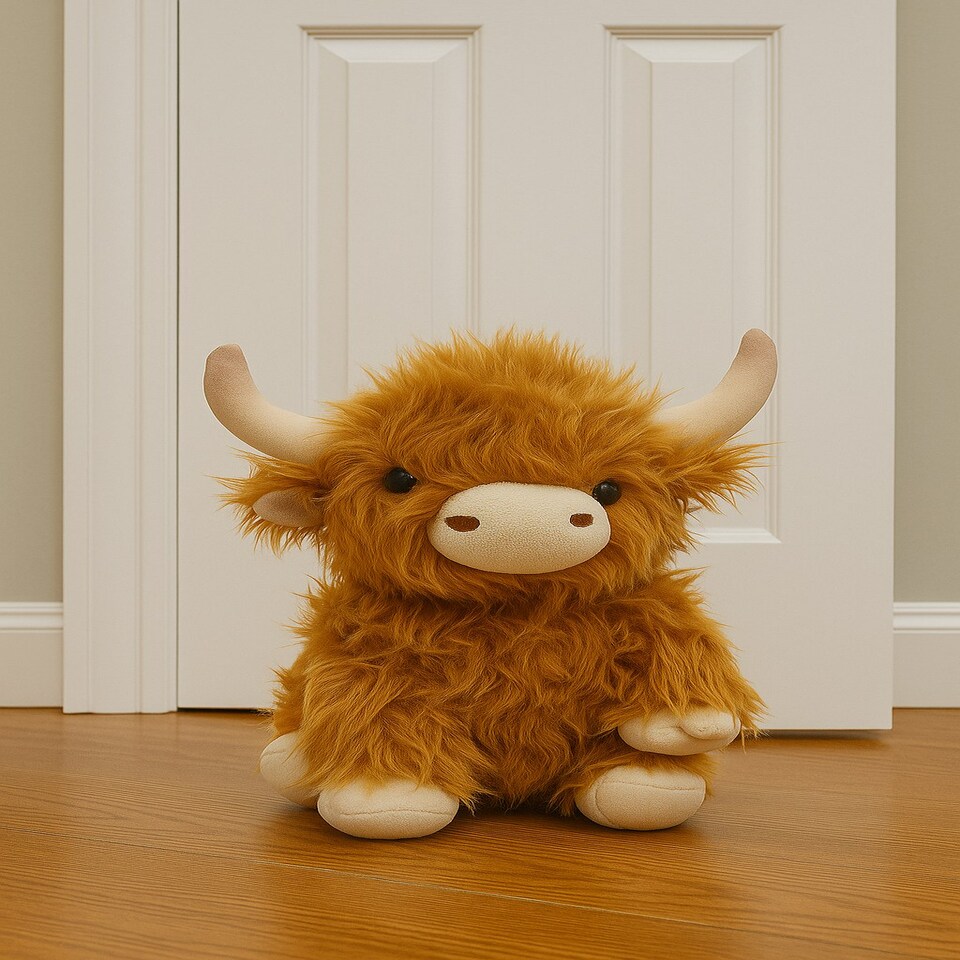 image 1 of Highland Cow Soft Fleece Door Stop