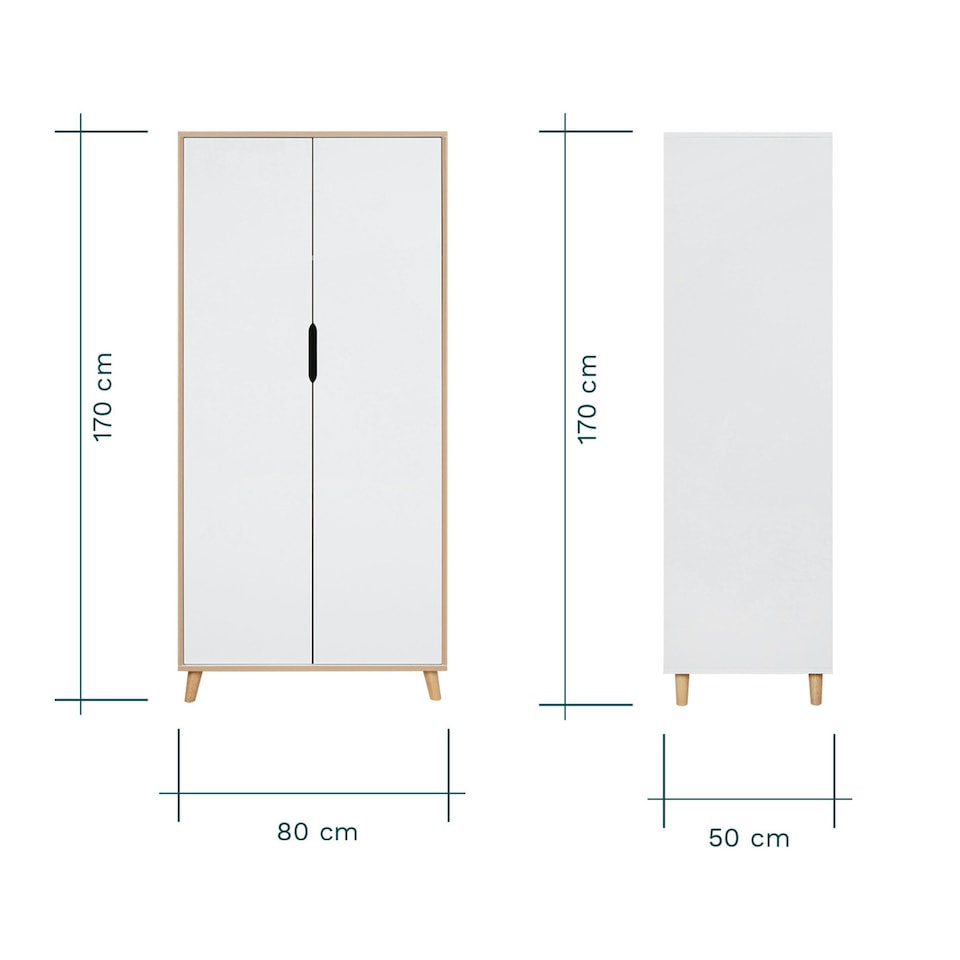 image 1 of Tutti Bambini Fika Mini 3pc Room Set - White/Light Oak