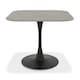 image 2 of Bentley Designs - Carter Grey Sintered Stone Dining Table With Black Sand Powder Coated Base