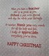image 3 of To My Teacher Happy Christmas School Thank you Appreciate Greeting Card