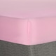 image 1 of OHS Plain Fitted Bed 25cm Deep Elasticated Sheet, Single - Pink