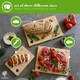 image 3 of Nicola Spring 3pc Bamboo Chopping Board Set 100% Bamboo Natural Cutting Serving Worktop Saver Boards Brown