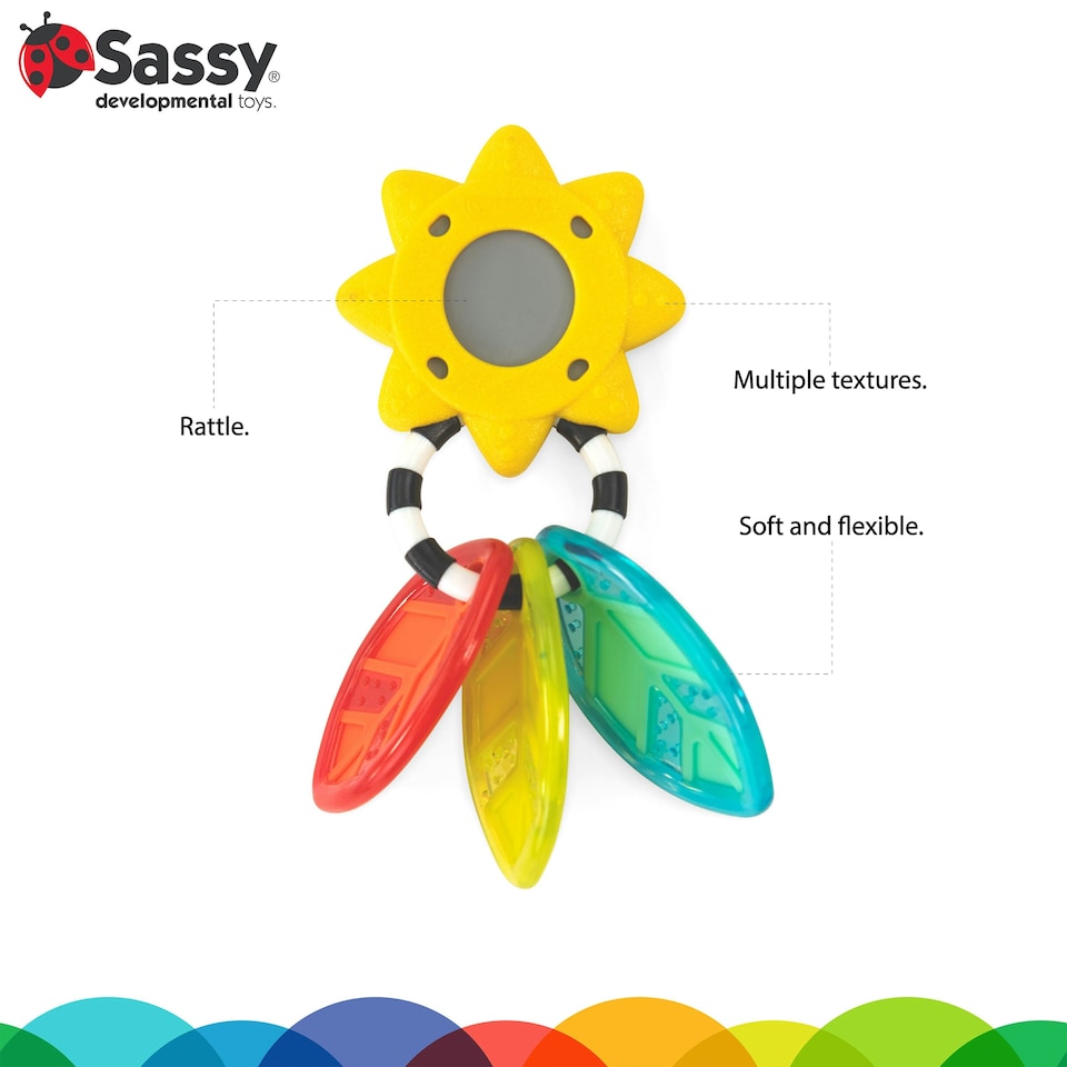 image 1 of Sassy Eco Sunshine Shake & Teethe Rattle
