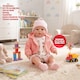 image 4 of BiBi Doll 18" Peach Baby Doll Girl With Sounds & Dummy