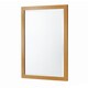 image 1 of Oak Effect Framed Bevelled Mirror Brown | 85x60x2cm