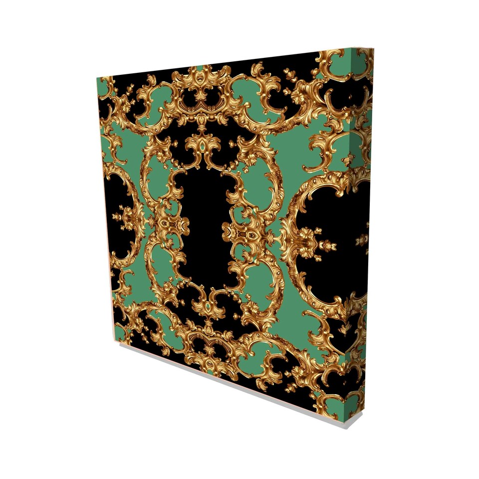 image 1 of Golden baroque and chain (Canvas Prints) 102cm x 102cm