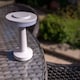 image 2 of ValueLights Talence White Dimmable Table Lamp and Integrated Bulb