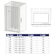 image 8 of Stech Homes 1700x1850mm Reversible Bathroom Sliding Door Shower Enclosure Cubicle 5mm Toughened Glass Cubicle