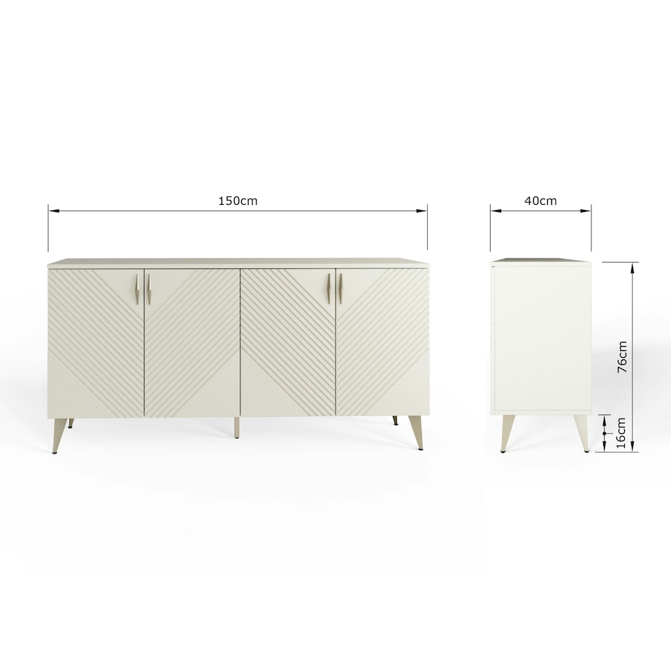 image 1 of Frank Olsen Ava Sideboard White | White