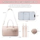 image 3 of LOVEVOOK Nappy Bag Tote with Pacifier Case and Changing Pad, Large Capacity Mommy Bag for Hospital and Weekender Travel, Functional Baby Bag Newborn Baby Essential