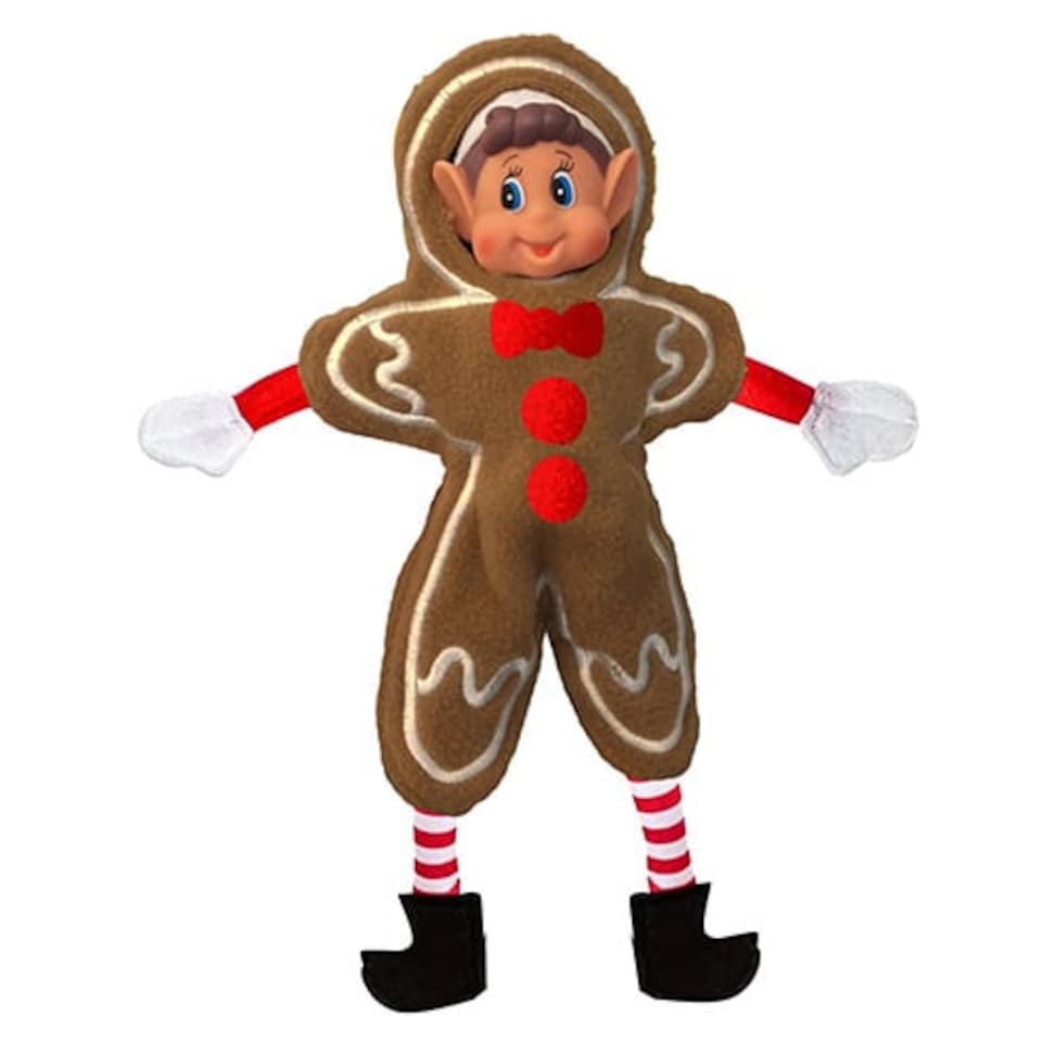 image 1 of Naughty Christmas Elf Gingerbread Man Dress Up Outfit