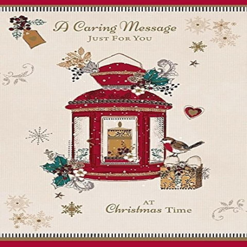 image 1 of A Caring Message At Christmas Time - Quality traditional New Xmas Greeting Card