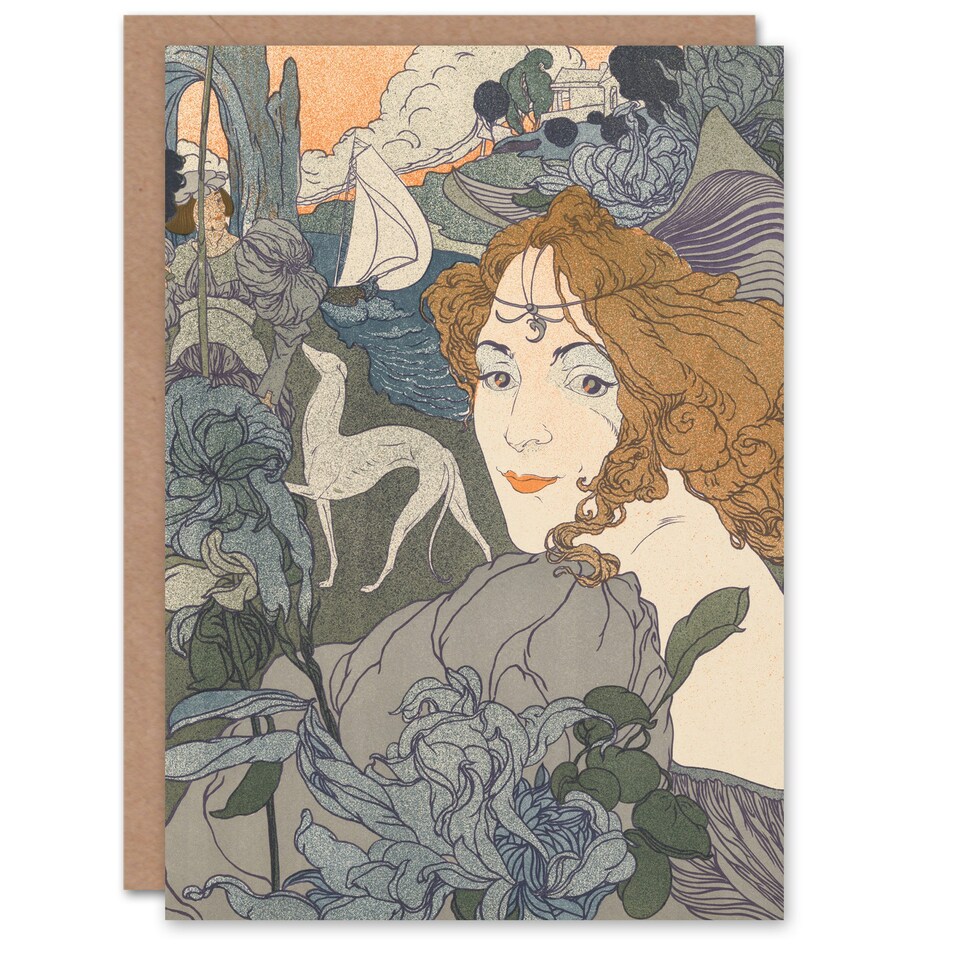 image 1 of Georges de Feure Art Card Homecoming Dream Painting