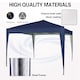 image 4 of MCC Direct 2X2 Pop up Blue Gazebo | Brown | Blue