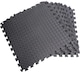 image 2 of 8pcs Black EVA Gym Flooring Puzzle Mat 60x60cm Interlocking Non Slip Floor Tiles for Home Workout, Yoga & Fitness | Black
