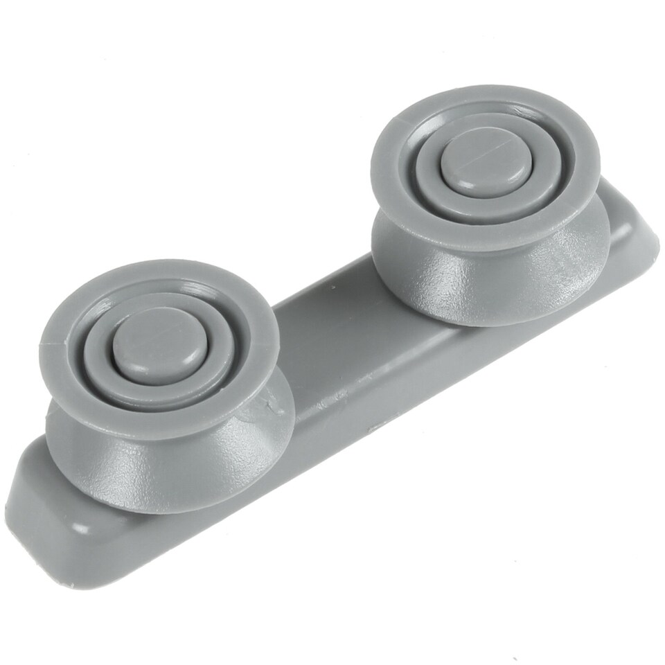image 1 of Kenwood Dishwasher Basket Slide Rail Runner Support Guide Rounded Wheels (1 Set)