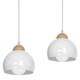 image 4 of Milagro Pendant Lamp Dama White 3XE27