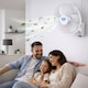 image 3 of Premier 18 inches Wall Fan with Remote 3 Speeds Oscillation 7.5hr Timer Adj. Head